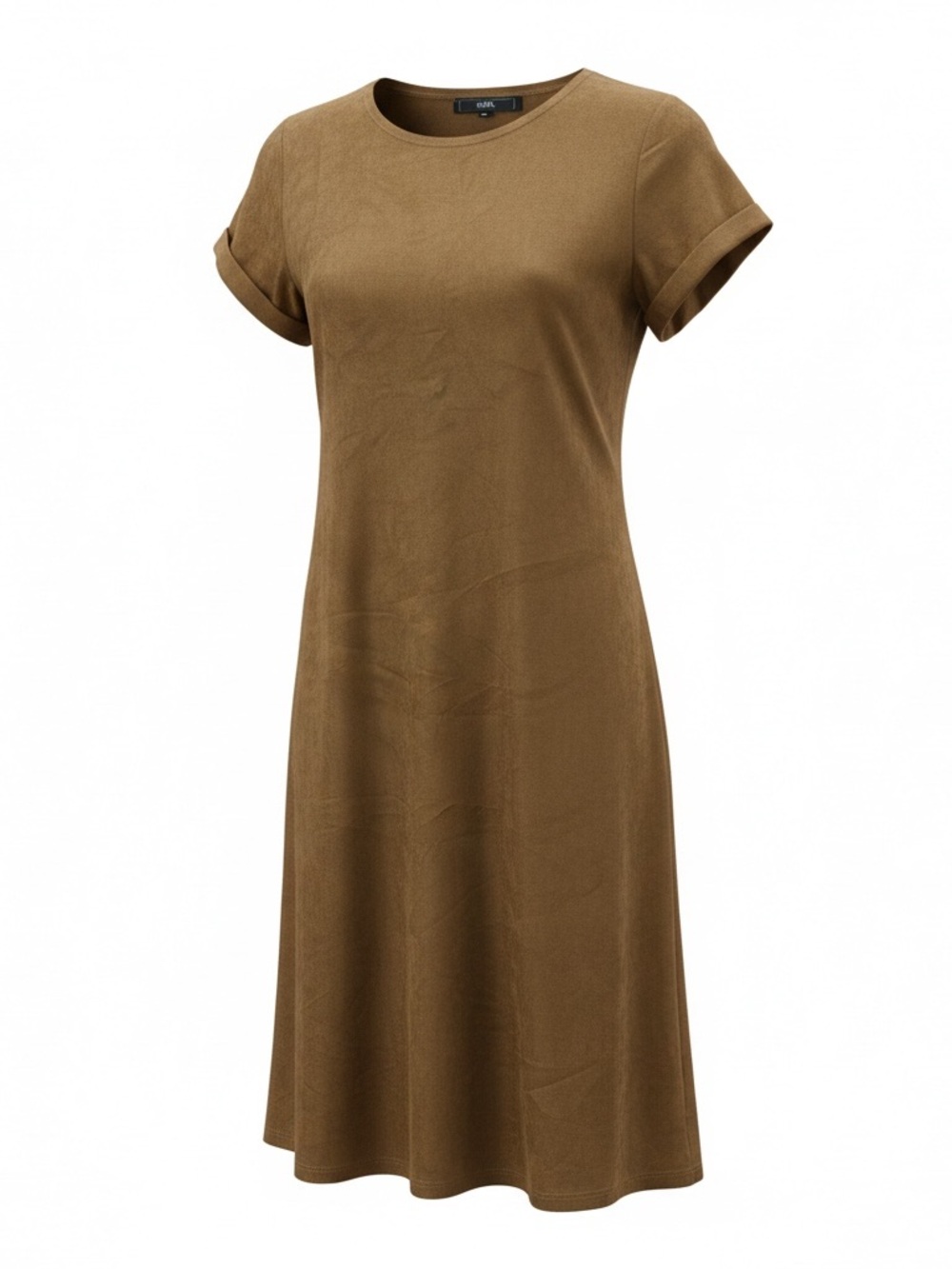 Forever 21 Short-Sleeve Midi Dress in Brown